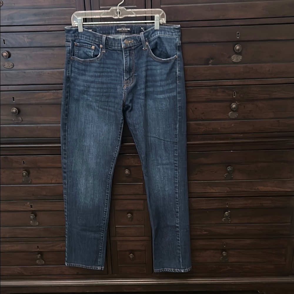 Lucky Brand Men's Dark Indigo Straight Jeans